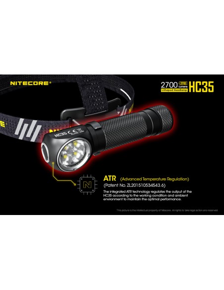 Φακός Κεφαλής LED Nitecore HC35