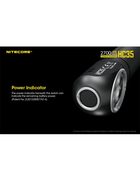 Φακός Κεφαλής LED Nitecore HC35