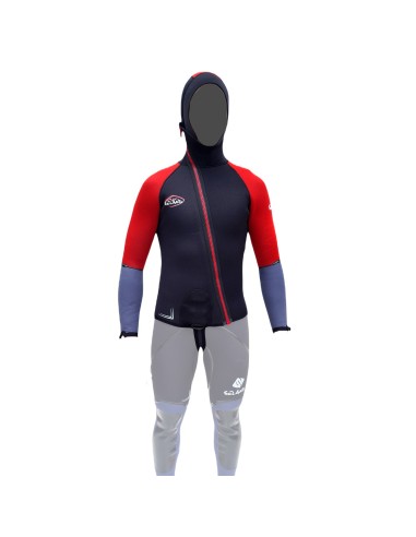 Neopren Seland Aneto Jacket Black - Blue - Red