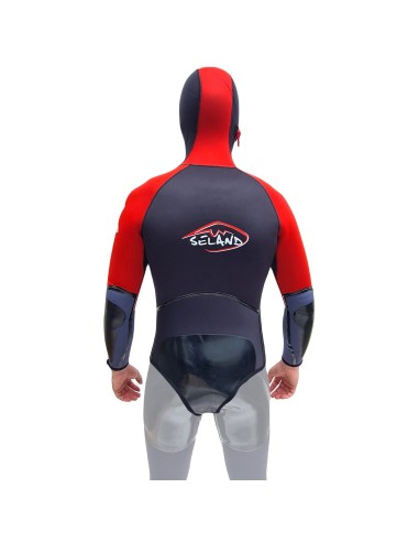 Neopren Seland Aneto Jacket Black - Blue - Red