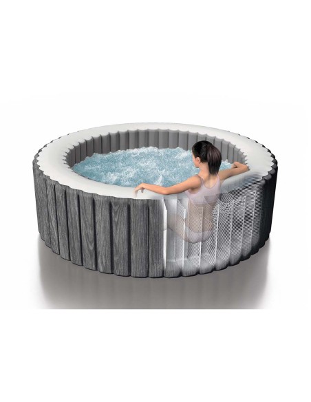 Pure Spa Intex Greywood Deluxe Bubble Massage (6 ατόμων)