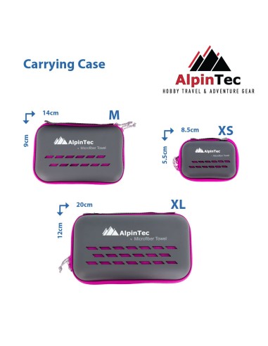 Πετσέτα AlpinTech Microfiber DryFast XL 75x150 Μοβ