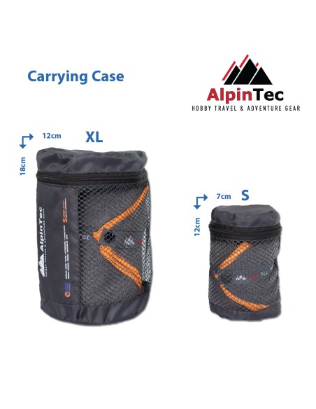 Πετσέτα AlpinTech Microfiber DrySoft 40x80 Γκρι-Μπλε