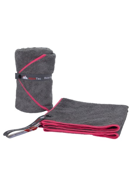 Πετσέτα AlpinTech Microfiber DrySoft 75x150 Γκρι-Φούξια