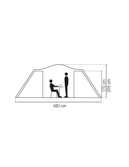 Σκηνή Coleman tent Spruce Falls BlackOut - 4p