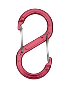 Καραμπίνερ Βοηθητικό BasicNature Accessory Biner - S red 2 pcs