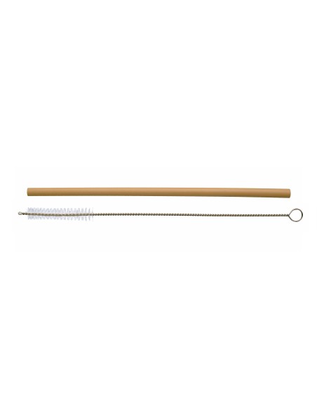 BasicNature Bamboo Straw Set - 8 pcs