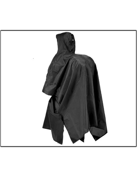 Αδιάβροχο πόνσο Alpin Rain Poncho Black