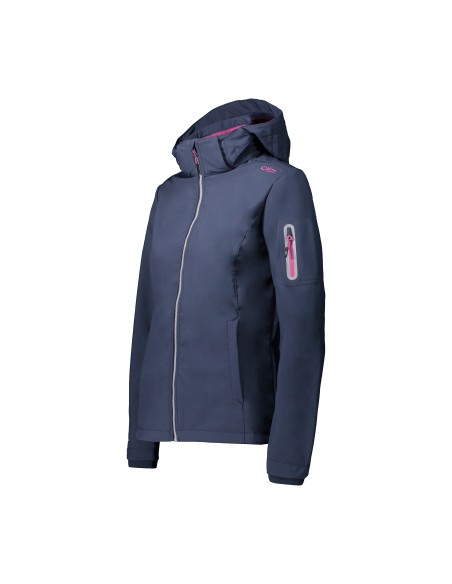 Γυναικείο Softshell Jacket CMP With Detachable Hood Black Blue - Berry