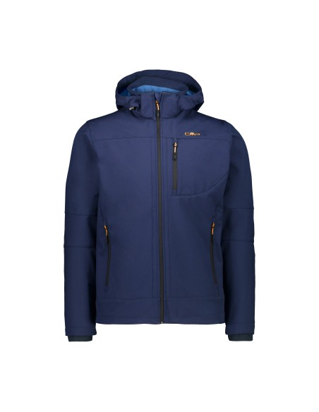 Ανδρικό SoftShell Jacket CMP Zip Hood Blue Ink - River