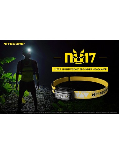 Φακός Κεφαλής LED Nitecore NU17 Black