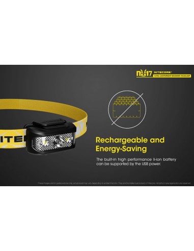 Φακός Κεφαλής LED Nitecore NU17 Black