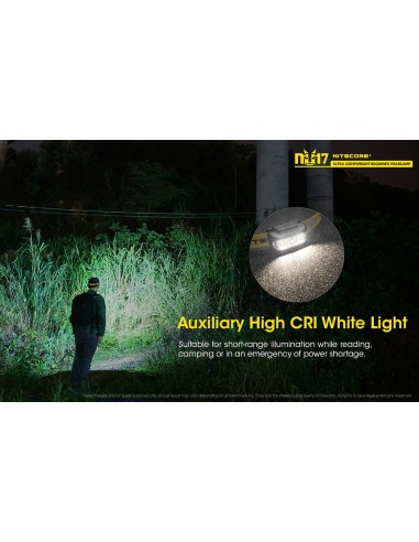 Φακός Κεφαλής LED Nitecore NU17 Black