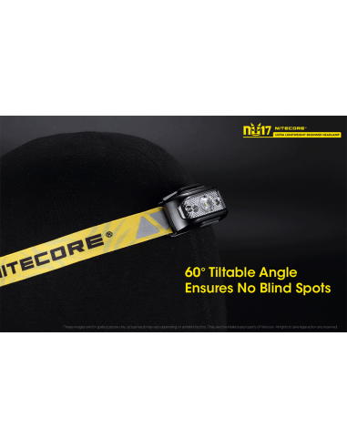 Φακός Κεφαλής LED Nitecore NU17 Black