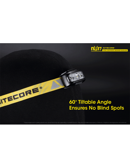 Φακός Κεφαλής LED Nitecore NU17 Black