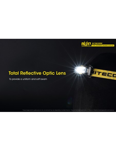 Φακός Κεφαλής LED Nitecore NU17 Black
