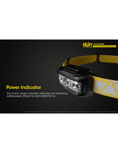 Φακός Κεφαλής LED Nitecore NU17 Black