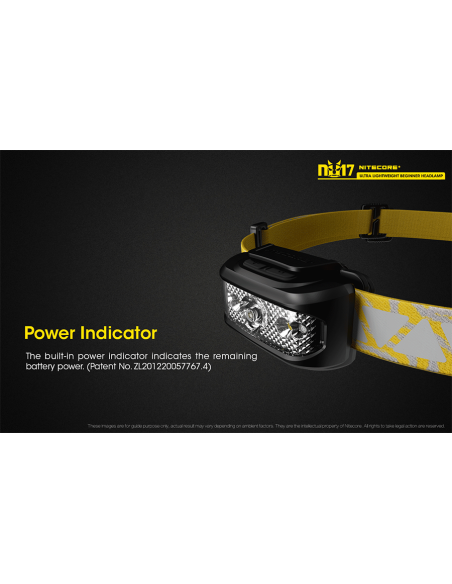 Φακός Κεφαλής LED Nitecore NU17 Black