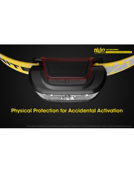 Φακός Κεφαλής LED Nitecore NU17 Black