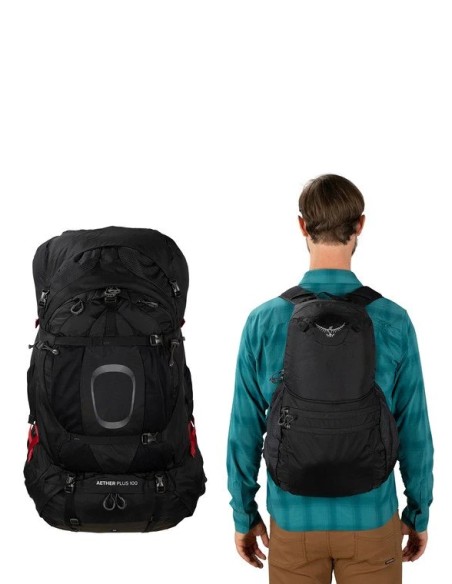 Σακίδιο Ορειβασίας Osprey Aether Plus 100 Black