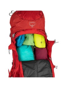 Σακίδιο Ορειβασίας Osprey Ariel Plus 60 Carnelian Red 2