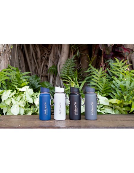 Φίλτρο νερού LifeStraw Go Stainless Steel - 710ml - Grey