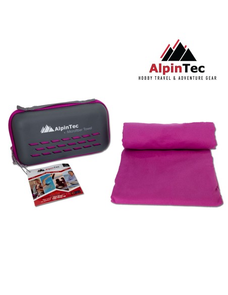 Πετσέτα AlpinTech Microfiber DryFast L 60x120 Purple