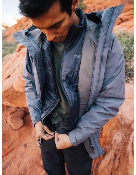Μπουφάν Marmot 3 σε 1 Minimalist Component Jacket Black