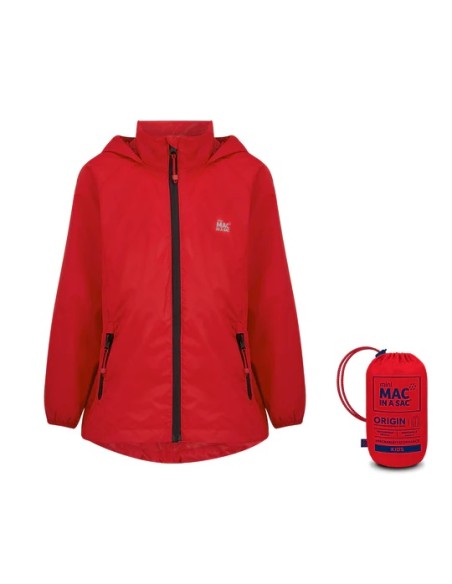 Παιδικό αδιάβροχο τζάκετ Mac in a Sac Red