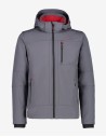 Ανδρικό SoftShell Jacket CMP Zip Hood Titanio