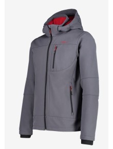 Ανδρικό SoftShell Jacket CMP Zip Hood Titanio 2
