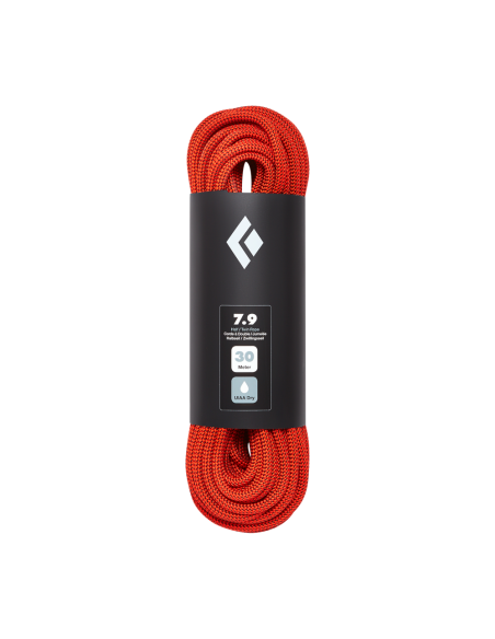Δυναμικό Σχοινί Black Diamond 7.9 Dry Climbing Rope Orange - 60m