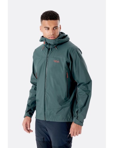 Ανδρικό Αδιάβροχο Jacket Rab Downpour Plus 2.0 Pine