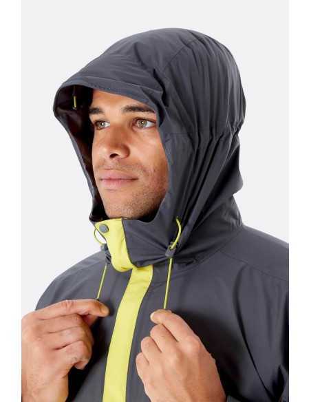 Ανδρικό Αδιάβροχο Rab Downpour Eco Jacket Graphene