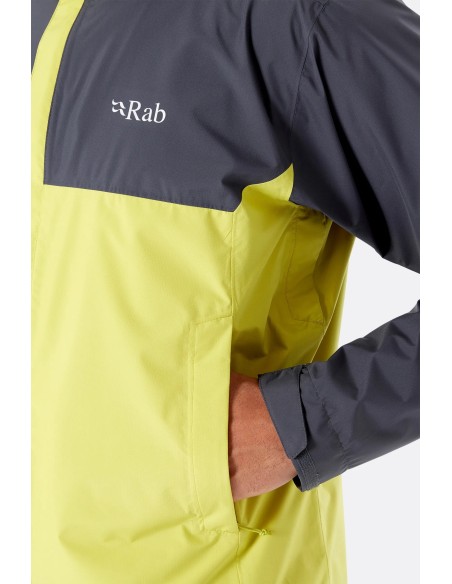 Ανδρικό Αδιάβροχο Rab Downpour Eco Jacket Pine