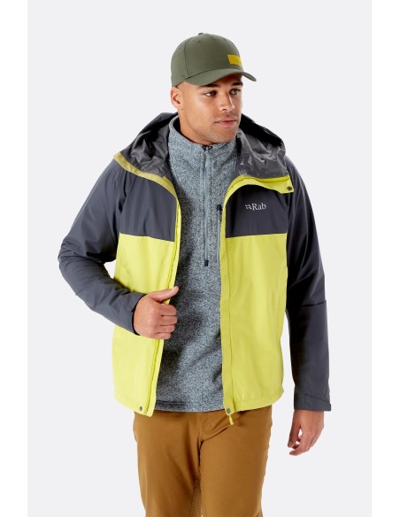 Ανδρικό Αδιάβροχο Rab Downpour Eco Jacket Pine