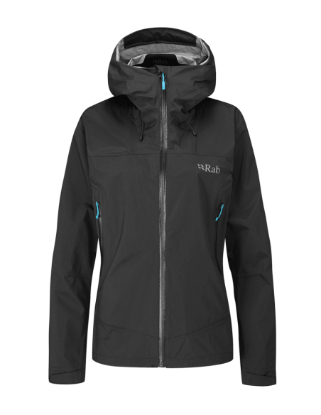 Γυναικείο Αδιάβροχο Rab Downpour Plus 2.0 Jacket Wmns Black