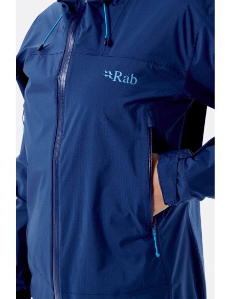 Γυναικείο Αδιάβροχο Rab Downpour Plus 2.0 Jacket Wmns Black