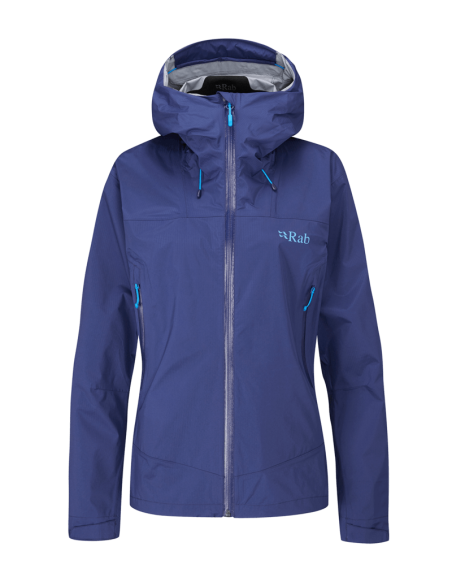 Γυναικείο Αδιάβροχο Rab Downpour Plus 2.0 Jacket Wmns Nightfall Blue