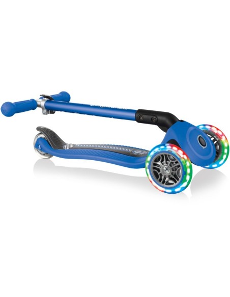 Globber Scooter Primo Foldable Fantasy Lights Racing Navy Blue