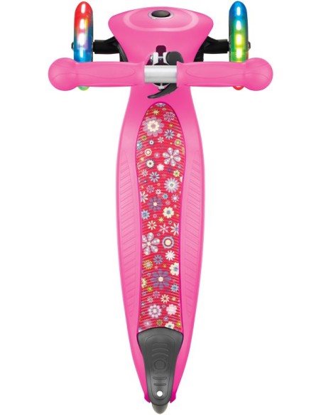 Globber Scooter Primo Foldable Fantasy Lights Racing Neon Pink