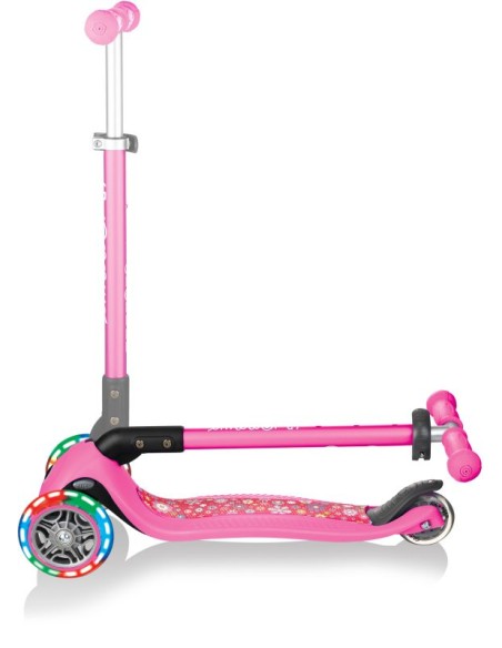 Globber Scooter Primo Foldable Fantasy Lights Racing Neon Pink