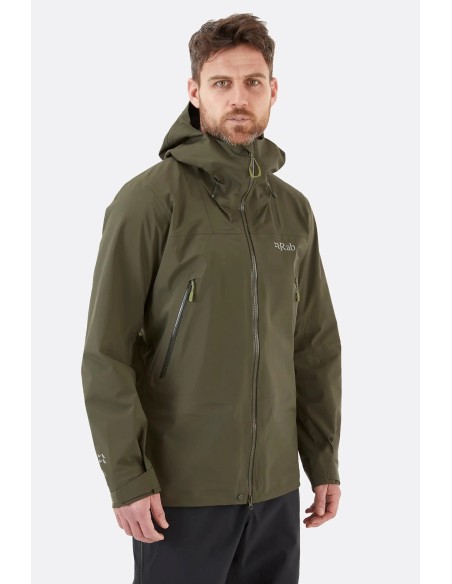 Ανδρικό Αδιάβροχο Jacket Rab Kangri GTX Army Green