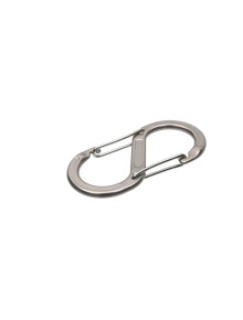Καραμπίνερ Βοηθητικό BasicNature Accessory Biner - S Grey 2 pcs