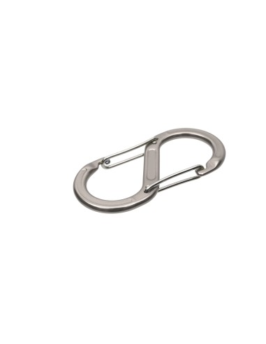 Καραμπίνερ Βοηθητικό BasicNature Accessory Biner - S Grey 2 pcs