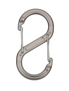 Καραμπίνερ Βοηθητικό BasicNature Accessory Biner - S Grey 2 pcs 2