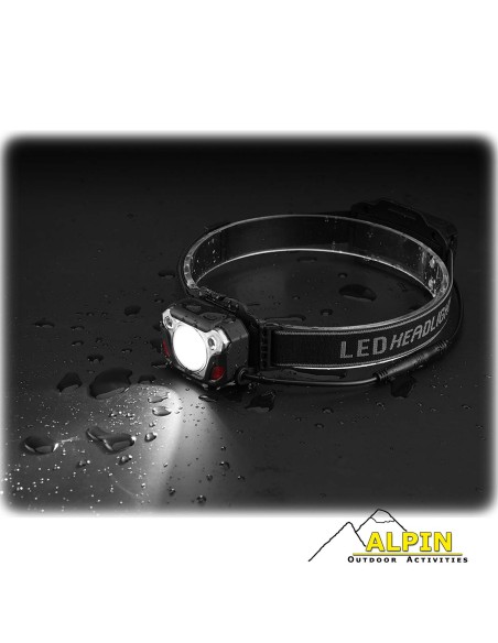 Επαναφορτιζόμενος Φακός κεφαλής Alpin 1500 Lumens