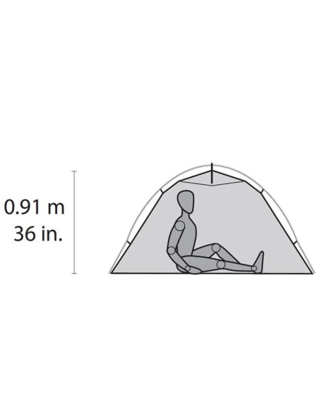Αντίσκηνο MSR Hubba NX 1P Backpacking Tent Green