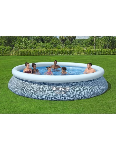 Στρογγυλή πισίνα Bestway Fast Set Inflatable Pool Set Round 396x84cm