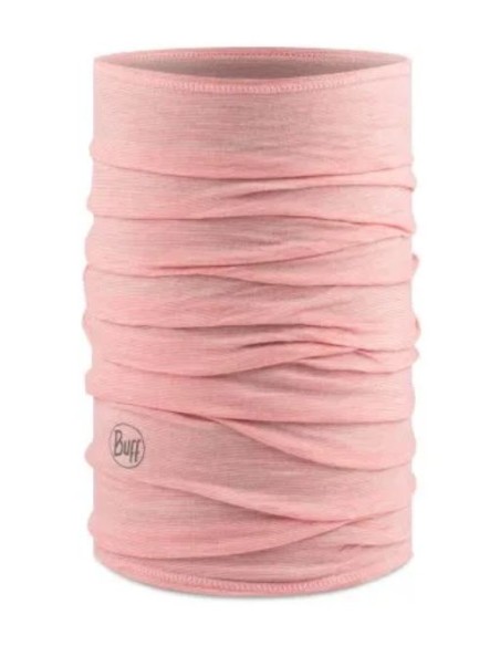Buff Merinno Lightweight Neckwarmer - Multistripes Light RoseWoo